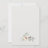 Invitation Blush Peony Eucalyptus Foliage Seize Anniversaire (Dos)