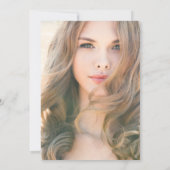 Invitation Blush Photo Graduation Party avec typographie (Dos)