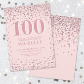 Invitation Blush Pink 100e anniversaire