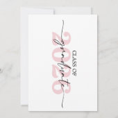 Invitation Blush Pink 2026 Photo Graduation Invite (Dos)