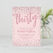 Invitation Blush Pink 30e anniversaire (Debout devant)