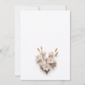 Invitation Blush Pink 3D Flowers  (Dos)