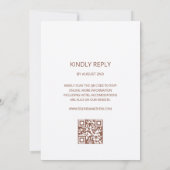 Invitation Blush Pink 3D Flowers | QR Code (Dos)