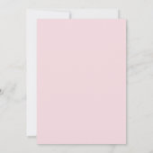 Invitation Blush Pink and Gold 50 et Fabulous Birthday Party (Dos)