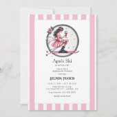 Invitation Blush Pink Après Ski Bachelorette Weekend (Devant)