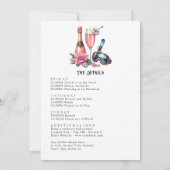 Invitation Blush Pink Après Ski Bachelorette Weekend (Dos)