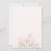 Invitation Blush Pink Bow Floral First Holy Communion (Dos)