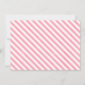 Invitation Blush Pink C'Est Une Fille Baby shower Animaux Boi (Dos)