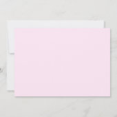 Invitation Blush Pink Chic Simple Script Fête des Mères Brunc (Dos)