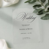 Invitation Blush Pink Classic Calligraphie Mariage élégant