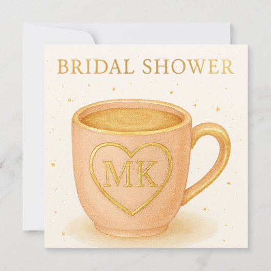 Invitation Blush pink coffee cup (Devant)