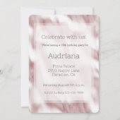 Invitation Blush Pink Glam 16e anniversaire (Devant)