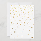 Invitation Blush Pink Gold Brunch & Fête des mariées Bubbly (Dos)