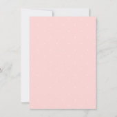 Invitation Blush Pink & Gold C'est une fille Baby shower flor (Dos)