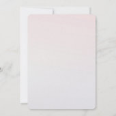 Invitation Blush Pink Gold Faux Parties scintillant Sparkle O (Dos)