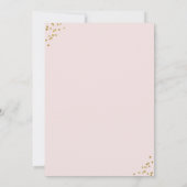 Invitation Blush Pink Gold Makeup Eyelashes Événement de la f (Dos)