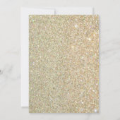 Invitation Blush Pink Gold Parties scintillant Floral Bachelo (Dos)