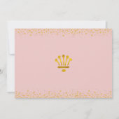 Invitation Blush Pink Gold Parties scintillant Photo Quinceañ (Dos)