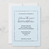 Invitation Blush Pink Gold Simple Chic Wedding Invite (Devant)