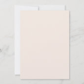 Invitation Blush Pink Laurel Wreath Mariage élégant (Dos)