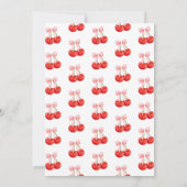 Invitation Blush Pink Our Sweet Cherry Girl 1er anniversaire (Dos)