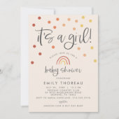 Invitation Blush Pink Pastel Terracotta Arc-en-ciel C'est une (Devant)