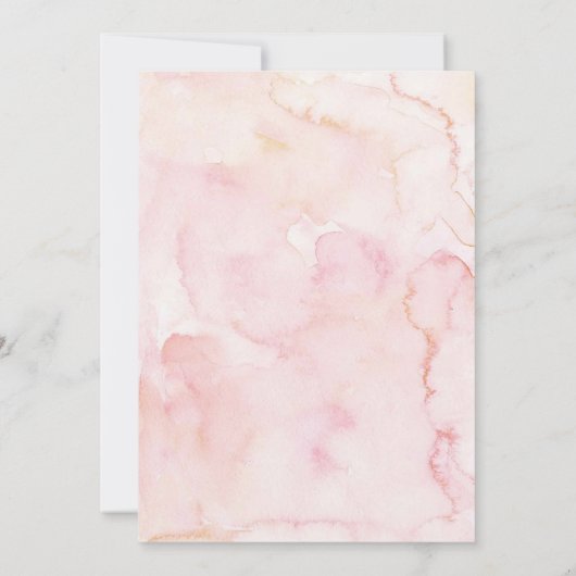 Invitation Blush Pink Peony Storybook Fête des mariées à thèm (Dos)