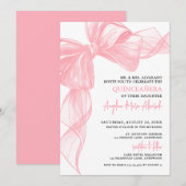 Invitation Blush Pink Quinceanera (Devant / Derrière)