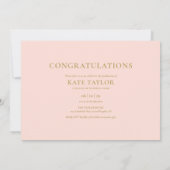 Invitation Blush Pink RN Nuring 3 Photo Graduation Party Inv (Dos)