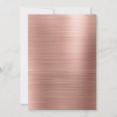 Invitation Blush Pink - Rose Gold Foil Flamant rose Hen's Par (Dos)