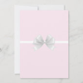 Invitation Blush Pink Silver White Bow Quinceañera 15 15e (Dos)