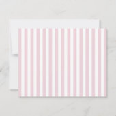 Invitation Blush Pink Stripe Minimalist a Note From Flat Note (Dos)