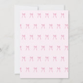 Invitation Blush Pink trendy Bow Ribbon Coquette Sweet 16 (Dos)