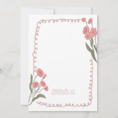 Invitation Blush Pink Whimsical Hand Painted Bridal Shower (Dos)