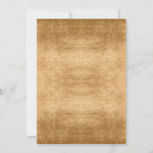 Invitation Blush Rayures Feuille d'Or ID756 (Dos)