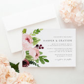 Invitation Blush Romance