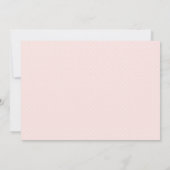 Invitation Blush rose et or Floral Boho Baby shower fille (Dos)