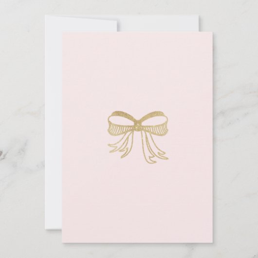 Invitation Blush rose faux or parties scintillant arc Baby sh (Dos)