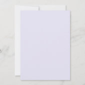 Invitation Blush Rose Fleur Violette Fille Premier Communion (Dos)