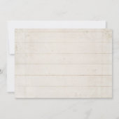 Invitation Blush Rose Floral Gold Modern Script écriture manu (Dos)