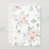 Invitation Blush rose Floral Gown Rose Or Quinceanera (Dos)