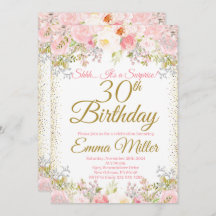 Blush rose Floral Surprise 30e anniversaire