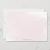 Invitation Blush Rose Gold C'est une fille Baby shower floral (Dos)