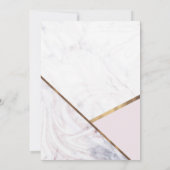 Invitation Blush Rose Gold Marble Tourbillon 16 ans doux (Dos)