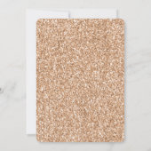 Invitation Blush Rose Gold Paillettes Glitz (Dos)