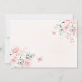 Invitation Blush Rose or Floral fille Quinceañera (Dos)