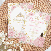 Blush Rose Quinceañera Papillons Dorés