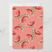 Invitation Blush Rose Red Green Watermelons Birthday (Dos)