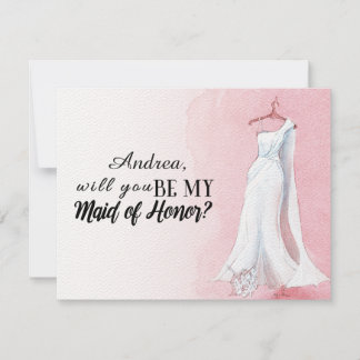 Invitation Blush sera-tu ma femme de Mariage d'honneur ?