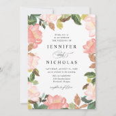 Invitation Blush Spring Floral | Mariage (Devant)